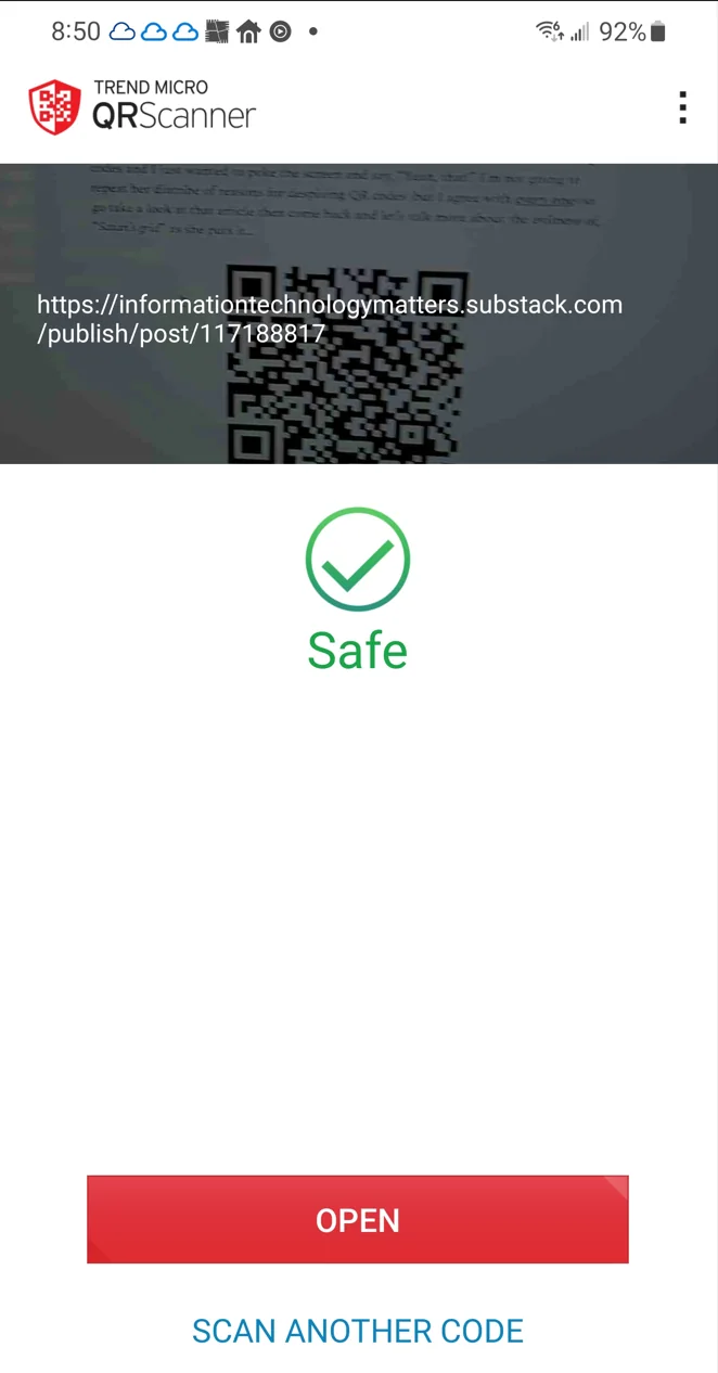 QR code scanner app QR code scanner app