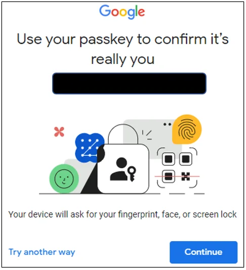 Passkey concept